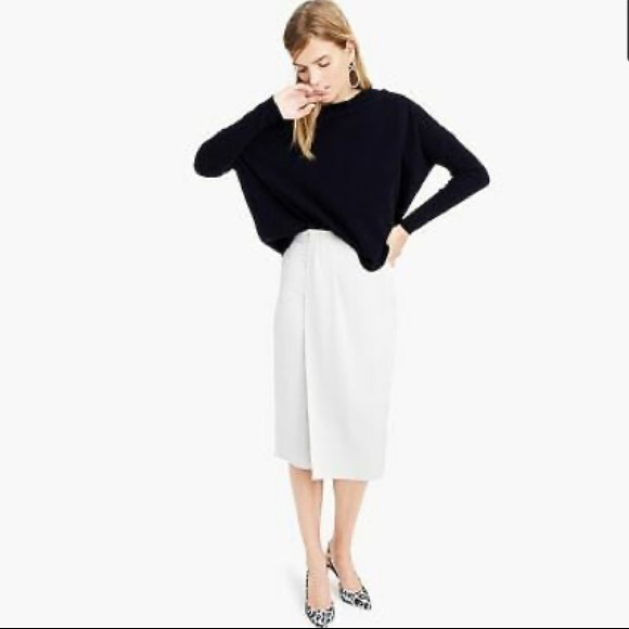 Jcrew Foldover Pencil Skirt - Picture 2 of 7